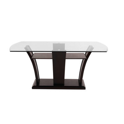 Sabellanni Oval Glass Top Dining Table