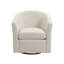 Fauteuil demi-tonneau pivotant rembourré Aunna-1845852541