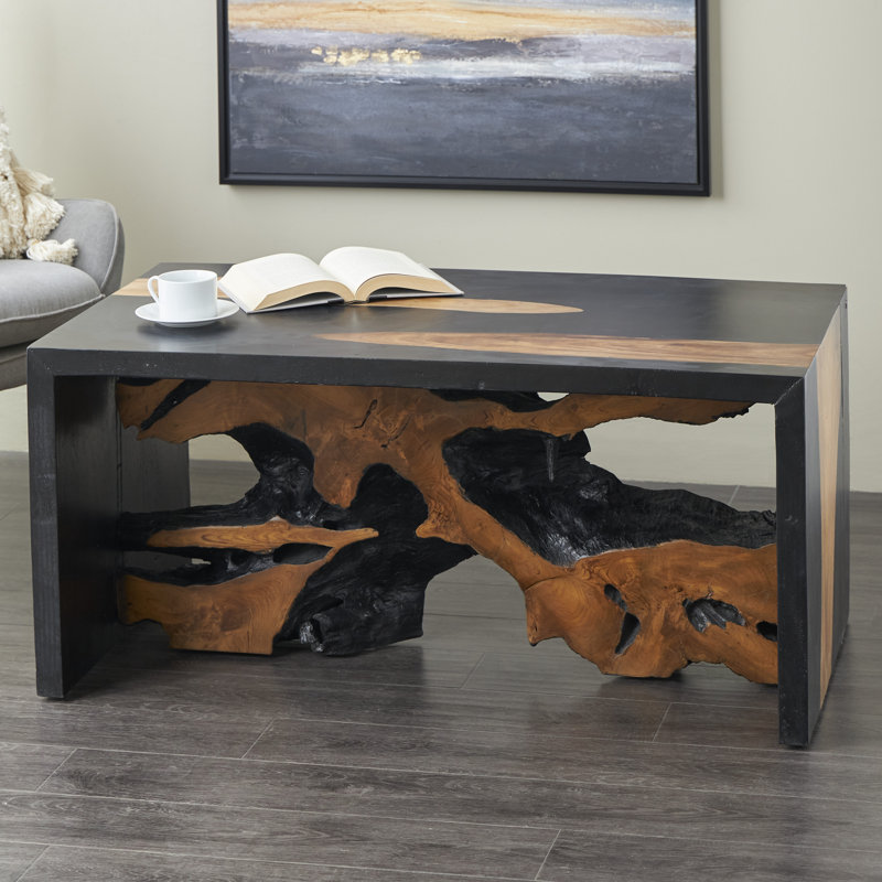 Table basse en bois massif Kniya