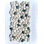 White-Gray-Black Leveled Pebble Mosaic 12" x 12"