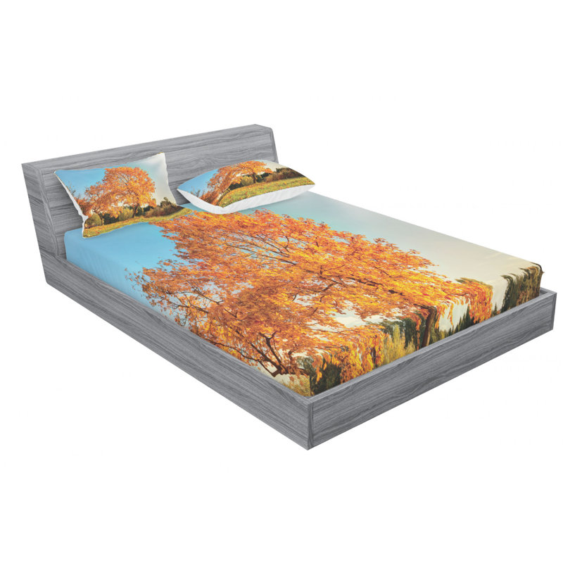 Microfiber Sheet Set, Queen Sheet Set with Fitted Sheet
