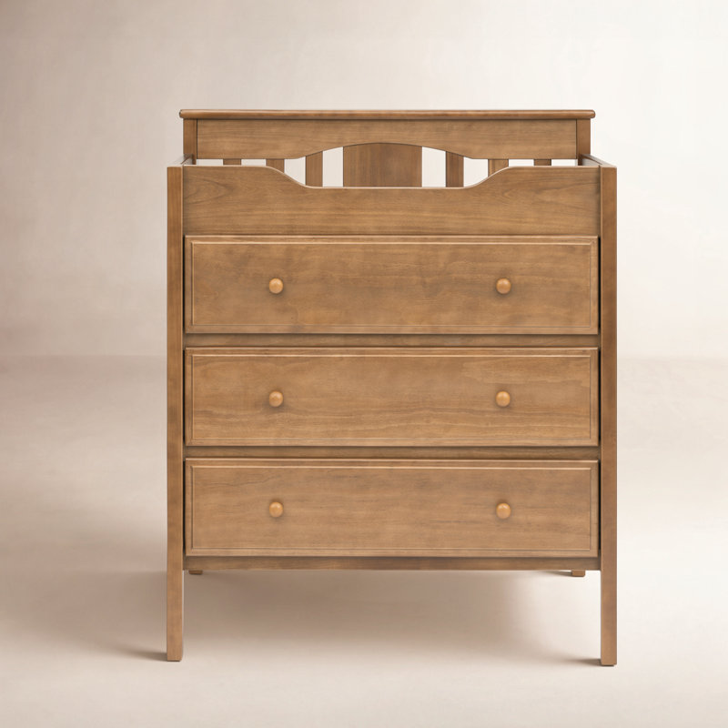 Commode à langer 3 tiroirs Jayden, Châtaignier