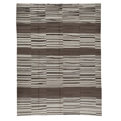 High-Quality Hand-Knotted Coffee Area Rug
