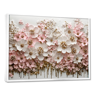 «Cream Morning Collage Of Dogwood Trees II», art mural sur toile Dogwood