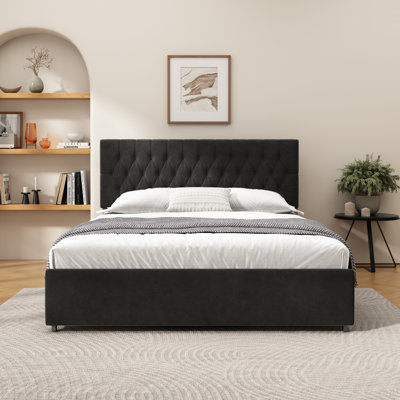 4 Drawers Upholstered Storage Bed