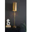 Lampe de table kalalou en or antique avec abat-jour tonneau en métal - hauteur d'éclairage moderne de 40 pouces