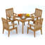 Caranas Outdoor 5 - Piece Teak Dining Set