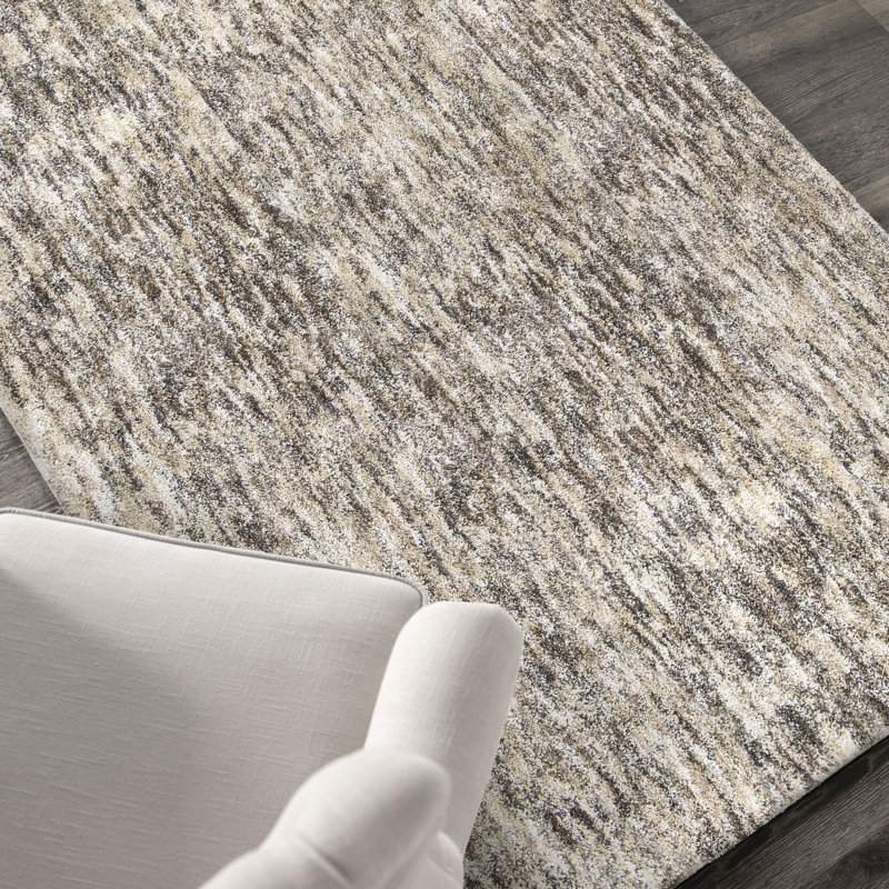 Next Generation Multi Solid Taupe Grey Area Rug, Rectangle 7'10" x 10'10"