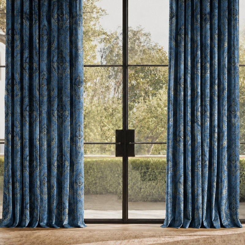 Damask Velvet | Beatrice Fabric, Royal