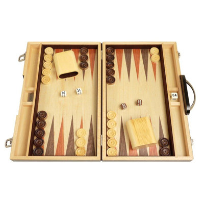 Orion Woodcraft 2 Player Wool / Felt Backgammon