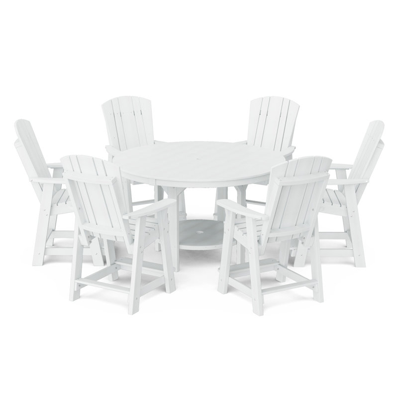 Ensemble de comptoir de pub 5 pièces Heritage, Blanc, 4