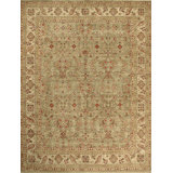 Hand Knotted Wool Oriental Area Rug in Beige/Cream