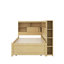 Lit de jour simple en bois avec tablettes, USB et lit gigogne-1384005919