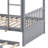 Space-Saving Wood Bunk Bed Featuring A Trundle And Convertible Design-77158122