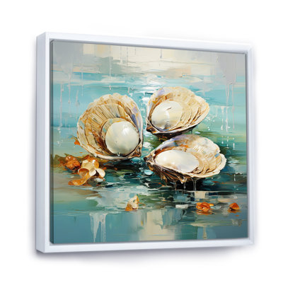 «Green Tones Delicate Oyster Beauty» sur toile