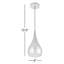 Luminaire suspendu en forme de goutte à 1 lumière Barok-271508395