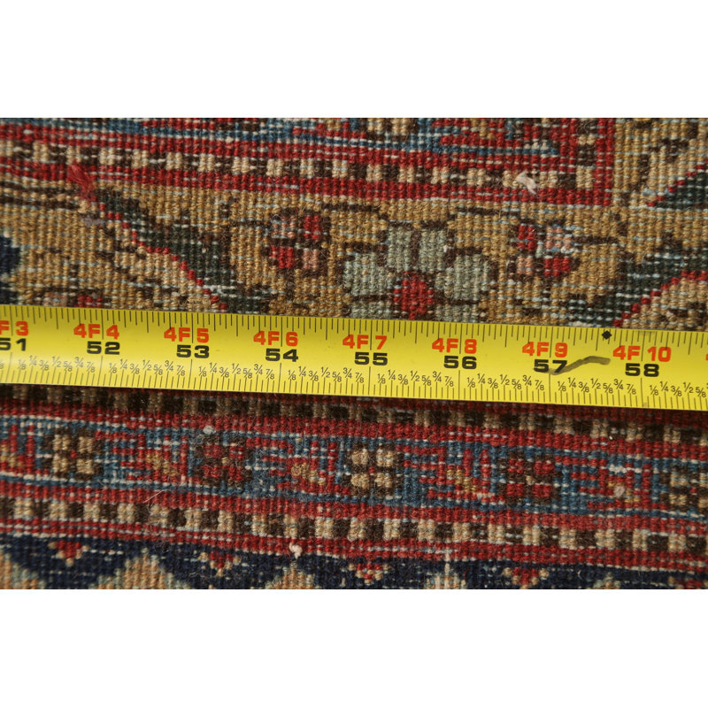 One-of-a-Kind 11'0" X 17'2" 1900s Wool Area Rug in Red