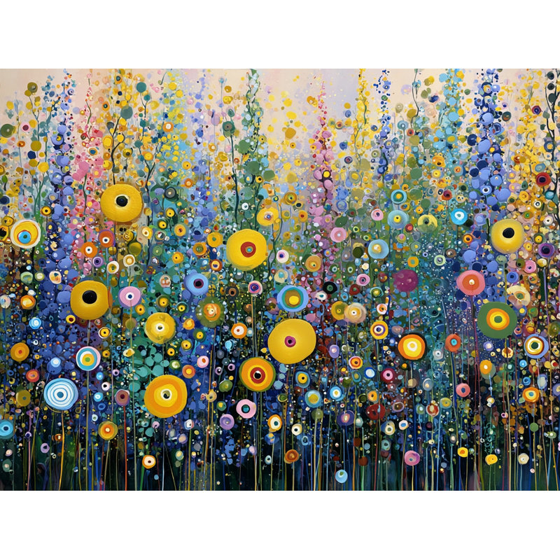 Art mural sur toile Golden Garden, H 24 po x l 36 po x P 1,5 po