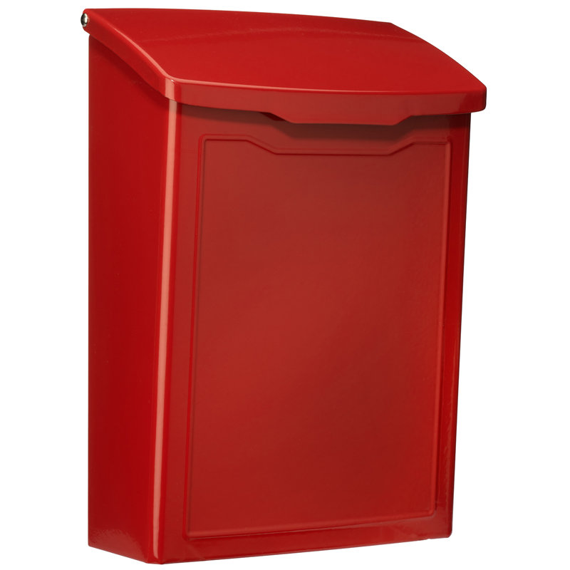 Boîte aux lettres murale Marina - rouge, Rouge