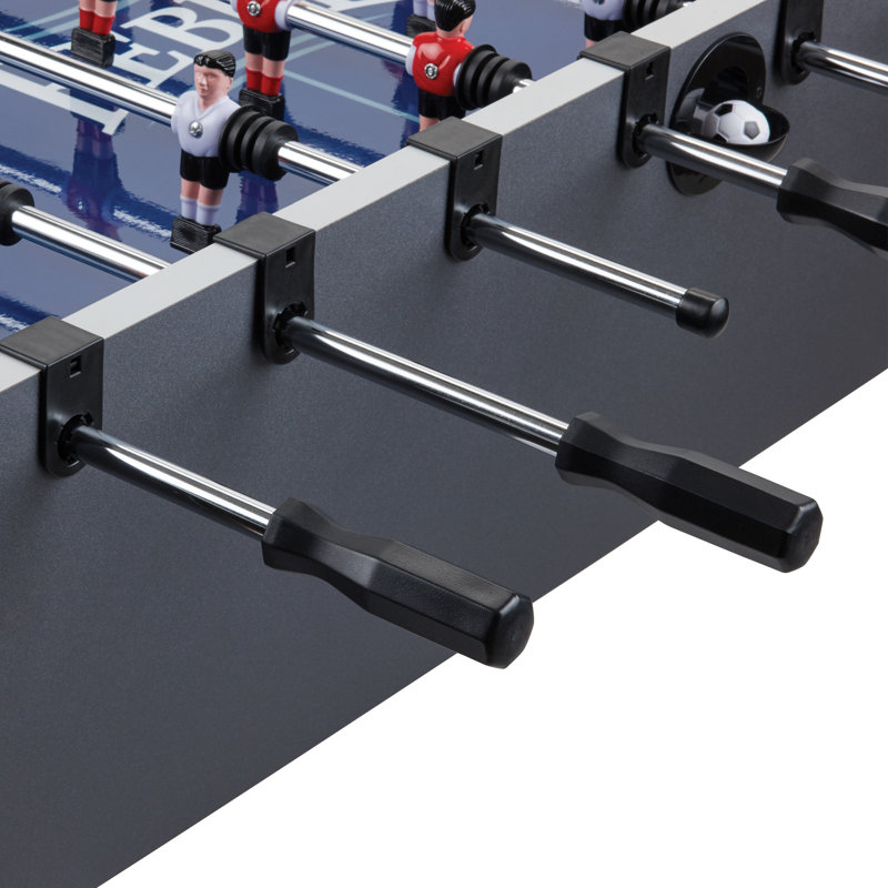 Rebel 54" Gray and Black Foosball Table with Quick Snap Rods