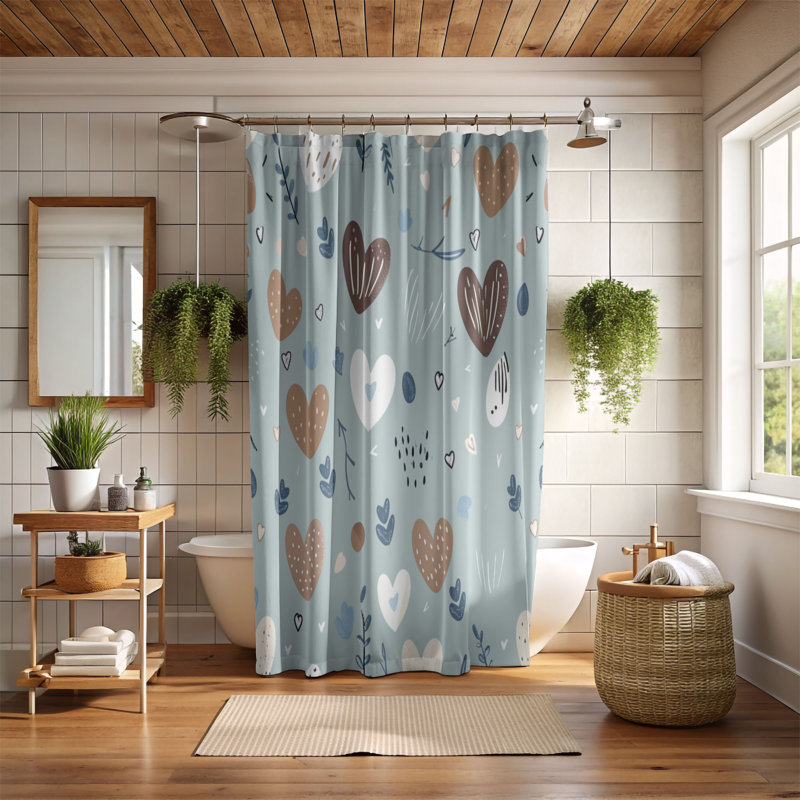 Mama Teddy - Premium Shower Curtain 204, 74"H x 71"W