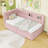 Twin-Size Upholstered Daybed with USB Charging Ports and LED Lights, Dual Drawers-1478212156