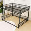 Metal Bunk Bed Frame With Guardrails-1615307132-1615307130
