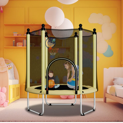 Trampoline pour enfants de 48 po avec mini-trampoline avec enceinte Sumij, panier de basketball inclus