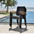 Cenka 7pc Denver 100% FSC Solid Teak and Aluminum Outdoor Patio Dining Set