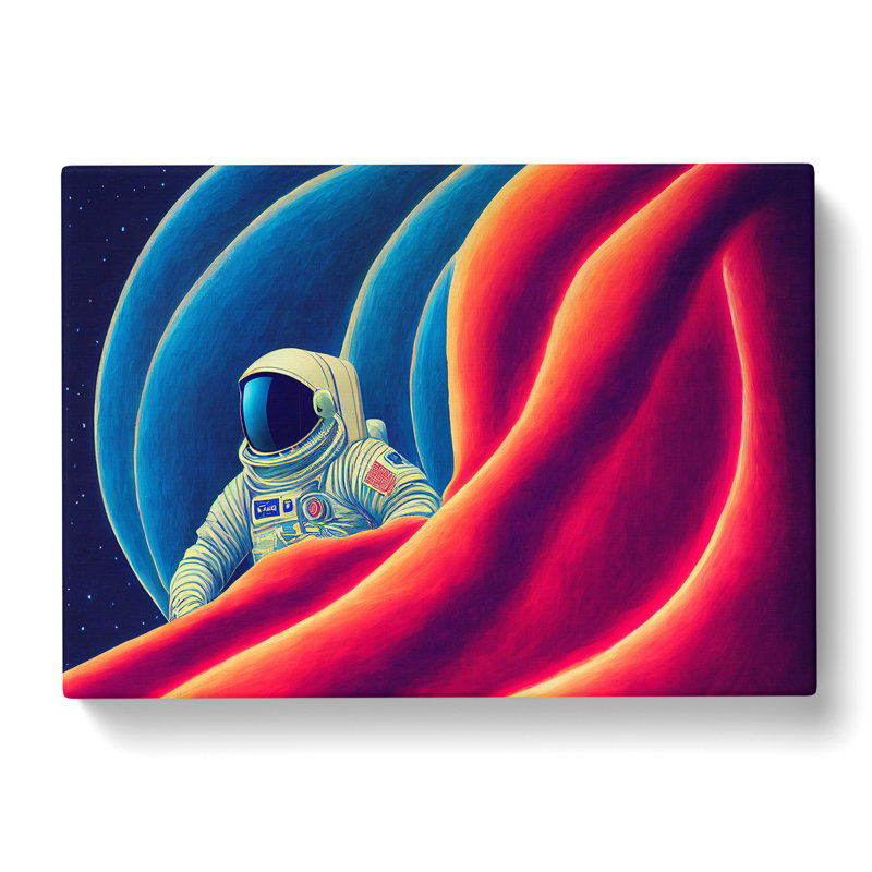 Surreal Astronaut - Wrapped Canvas Print, 35cm H x 50cm W x 3cm D