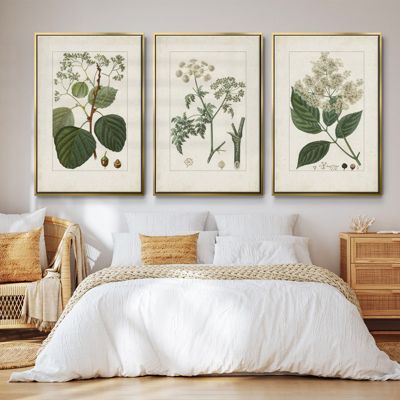 «Arctic Forest I», reproduction de photo sur toile 3 pièces, Or, H 40 po x l 78 po