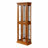 Cabinet Lighted Diapaly Cabinet With Adjustable Shelves And Mirrored Back Panel, Tempered Glass Doors-1907346345