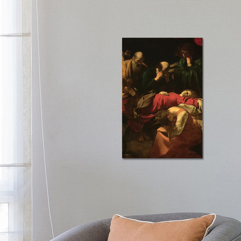 The Death Of The Virgin, 1605-06 by Michelangelo Merisi Da Caravaggio - Wrapped Canvas Painting
