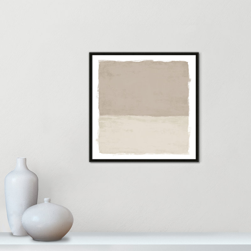«Silent Sands I» par Natalie Carpentieri, H 25,5 po x l 25,5 po, Espresso