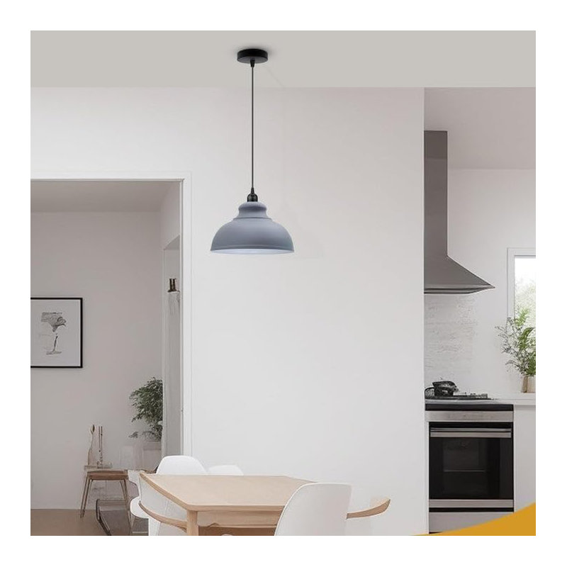Ensemble de 2 luminaires suspendus Modern Modern, Gris