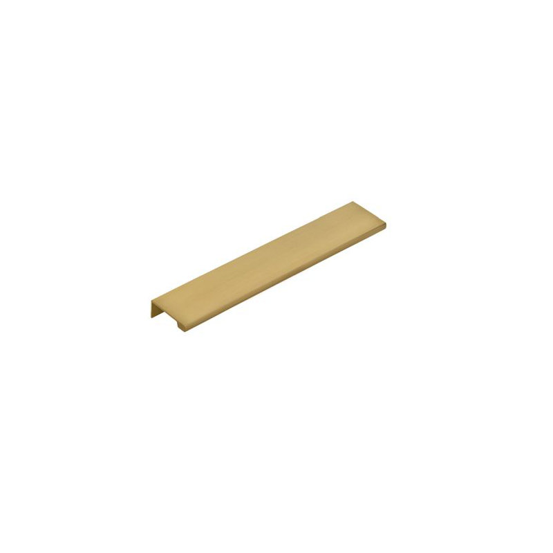 Emtek Edge Cabinet Pull, 8" Center To Center, Satin Brass