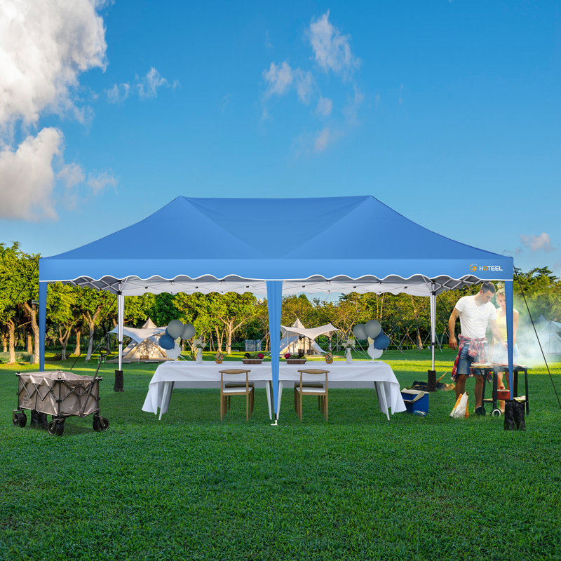 Brean 3m x 6m Metal Party Tent, Blue