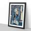 Courtesan with Plum Blossoms by Toyohara Kunichika - Picture Frame Painting Print-55621207-55621210