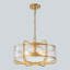 Lustre tambour 4 lumières en verre d'eau-1593474051