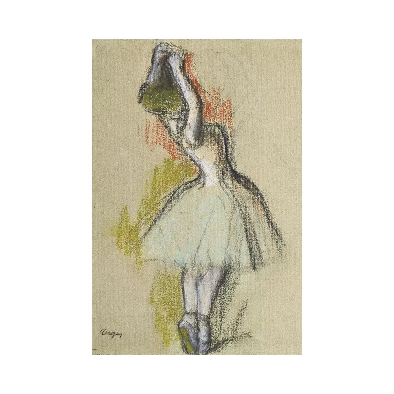 Danseuse Debout, C. 1885 by Edgar Degas - Wrapped Canvas Painting, 20.32 cm H x 30.48 cm W