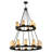 Dunstable 18 - Light Glass Dimmable Tiered Chandelier