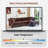 108.7" Wide Sectional Sofa With Ottoman-1410497883