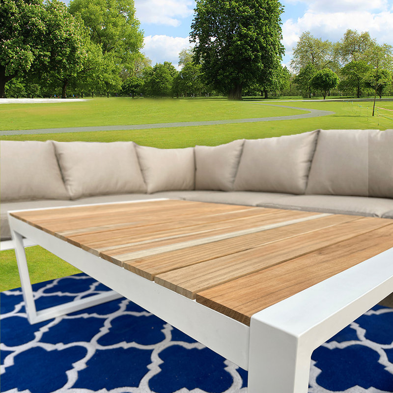 Ilaisa 6 - Person Patio Conversation Set with Cushions, Beige