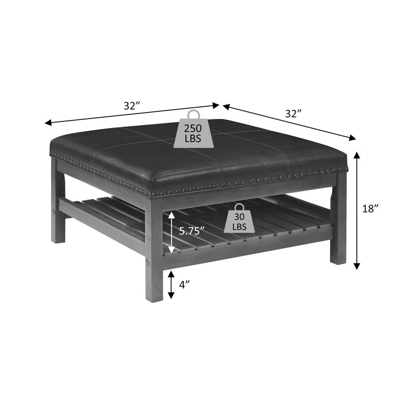 Wilm Coffee Table with Storage Shelf
