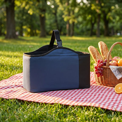 Water Bottle Portable Large Capacity Cooler Lunch Bag With Bottle Holders For Daily Travel Office Car Picnic Camping Outdoor