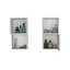 Armoire à pharmacie murale avec rangement ouvert et fermé 2 pièces Oba-116230509