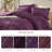 Mia Purple Ultra-Soft Washed Ruched Dreamy 3-Piece Queen Comforter Set-115077302-115077301