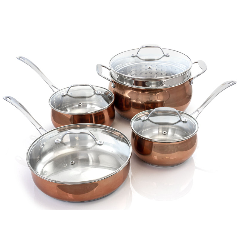 Ensemble de cuisine en acier inoxydable 9 pièces osterman Carabello