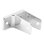 Prime-Line One Ear Wall Bracket, For 1 In. Panels, Zinc Alloy, Chrome Plated
