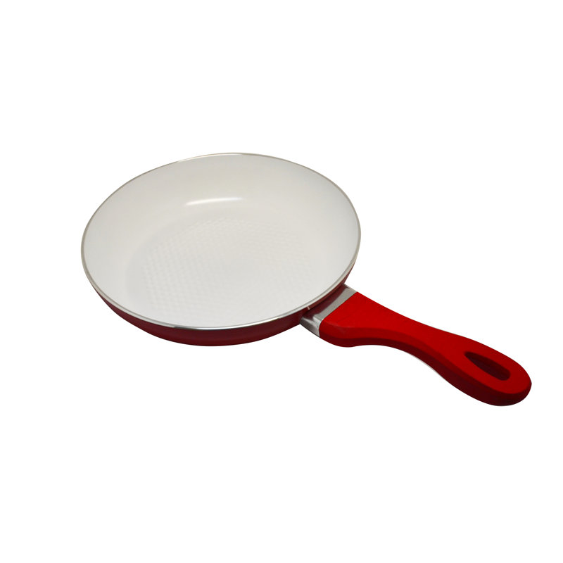 Ceramic Non-Stick Frying Pan, Red, 28.5 cm Diameter